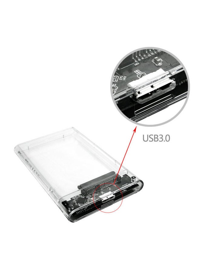 Transparent Box Notebook 2.5 Inch External Mobile Hard Disk Box Usb3.0 Solid State Hard Disk Box Typec Interface External-Color:3.0 High-speed Version Of High-grade Gray + Data Cable + Adapter  - Image 5