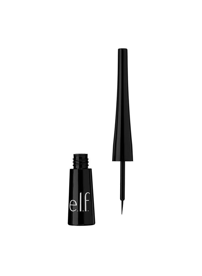 elf Liquid Eyeliner, High-pigment Liquid Eyeliner With Extra-Fine Brush Tip, Easy Glide Smudge-proof Formula, Jet Black - Image 1
