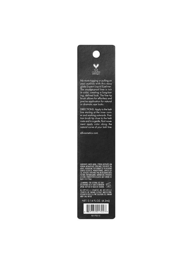 elf Liquid Eyeliner, High-pigment Liquid Eyeliner With Extra-Fine Brush Tip, Easy Glide Smudge-proof Formula, Jet Black - Image 4