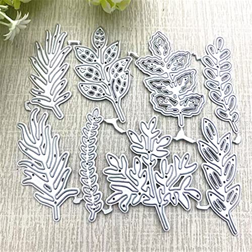MosBug 8Pcs/Set Leaf Metal Die Cuts,Various Leaves Plant Flower Cutting Dies Cut Stencils for DIY Scrapbooking Album Decorative Embossing Paper Dies Card Making - Image 5