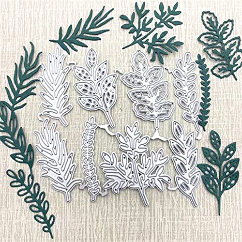 MosBug 8Pcs/Set Leaf Metal Die Cuts,Various Leaves Plant Flower Cutting Dies Cut Stencils for DIY Scrapbooking Album Decorative Embossing Paper Dies Card Making - Image 3