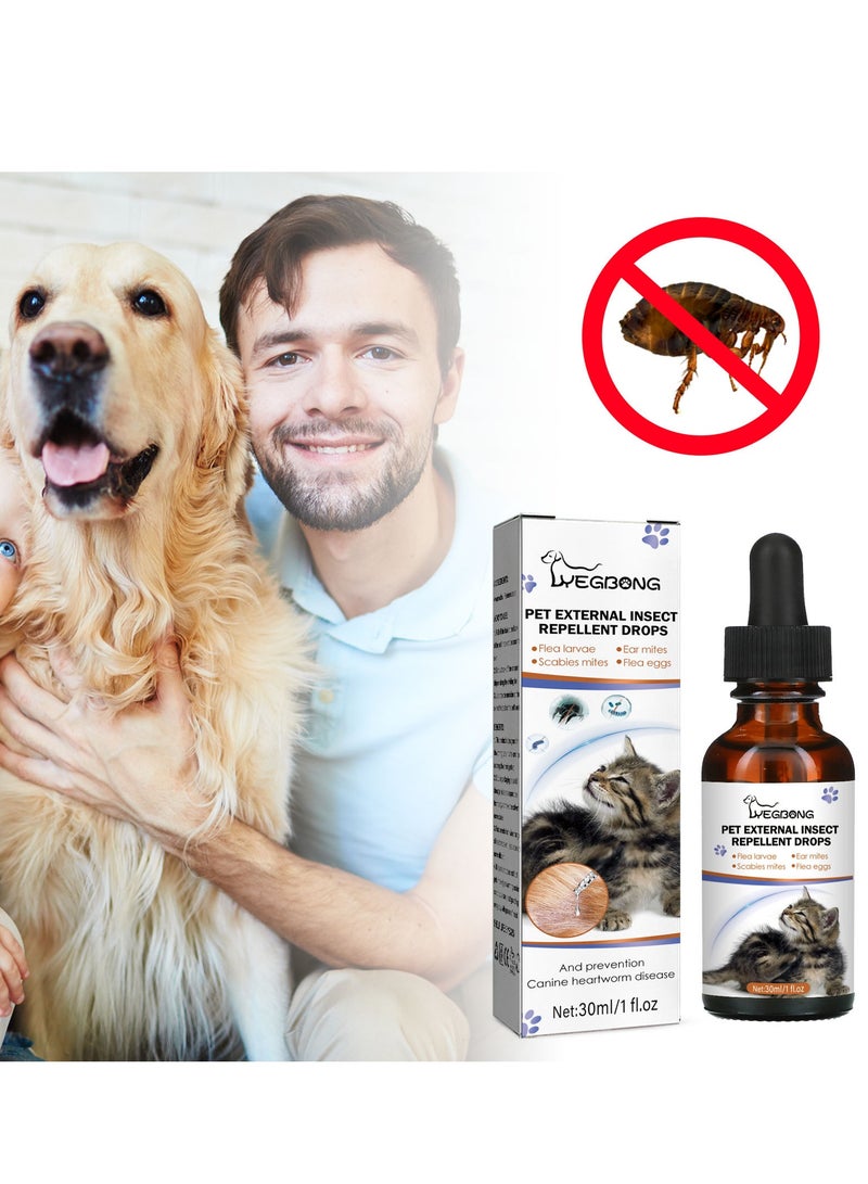 ييبونغ قطرات طارد الحشرات الخارجية للحيوانات الأليفة للوقاية من مرض الدودة القلبية للكلاب - Image 1