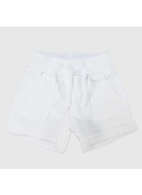 Unisex White Comfy Shorts