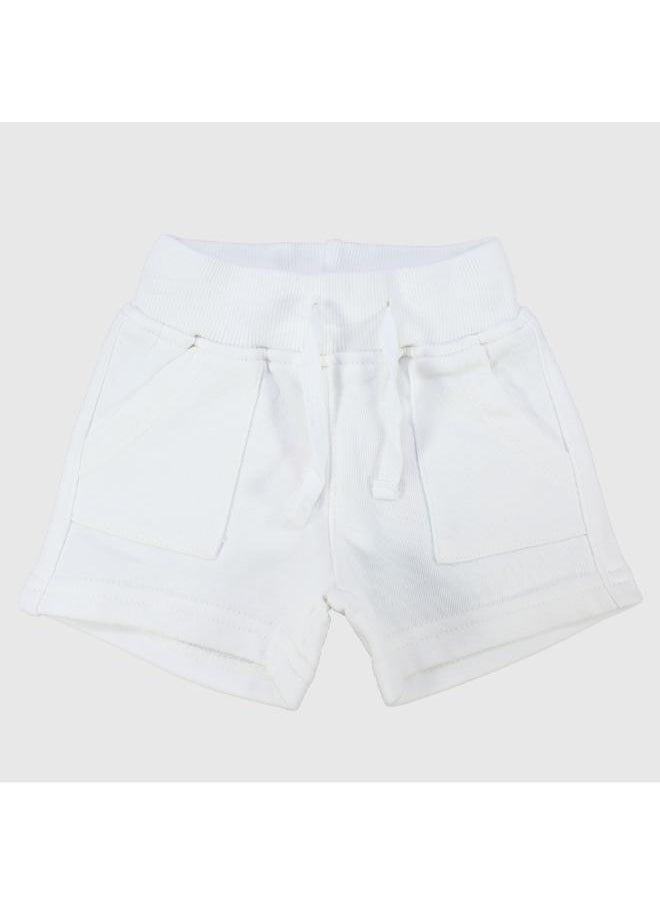 playmore - Unisex White Comfy Shorts - Image 1