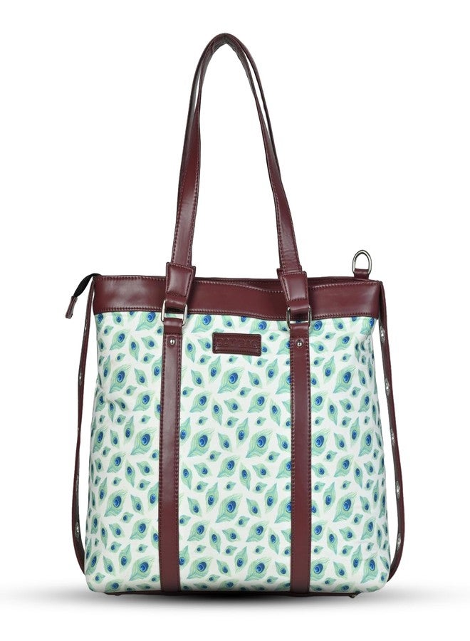Bot Bag laptop handbag for women Feather Motif - Image 1