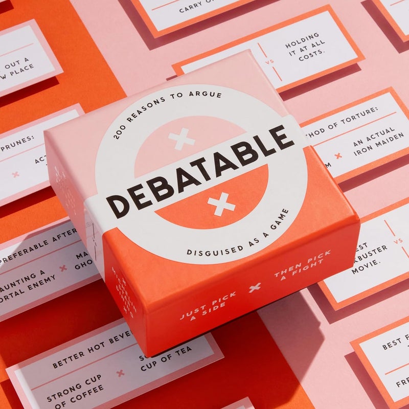 Brass Monkey Store Debatable Game Set | 200 Two-Sided Game Cards for Things to Argue About | Social Game | Great Gift for Adults - Image 2