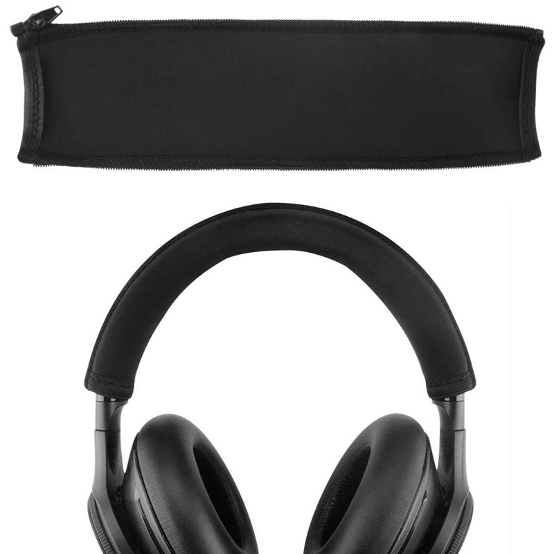 Geekria Flex Fabric Headband Cover Compatible with Plantronics BackBeat PRO PRO PRO2 Wireless Noise Canceling Headphones Sweat Cover Easy DIY Installation Black - Image 2