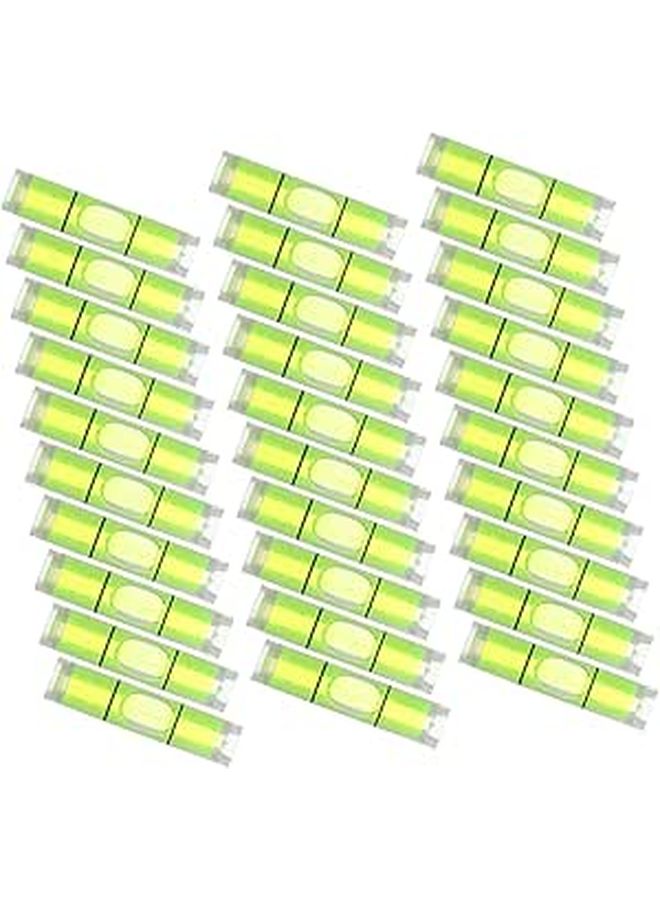 50pcs 8x23mm Cylindrical Bubble Spirit Level Vials Small Horizontal Level Tool for Precision Measuring - Image 1