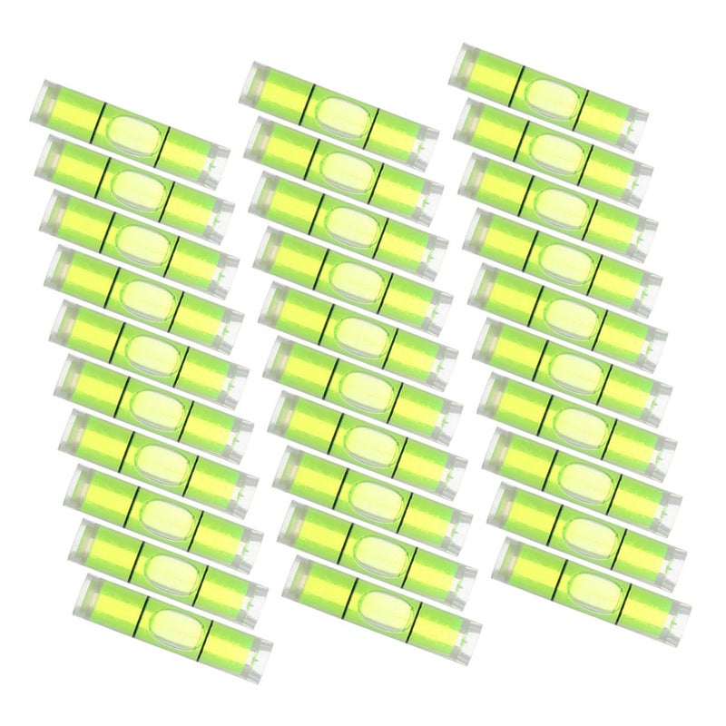 50pcs 8x23mm Cylindrical Bubble Spirit Level Vials Small Horizontal Level Tool for Precision Measuring - Image 2