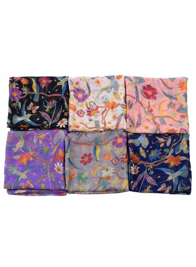 Woogwin Women's Cotton Scarves Lady Light Soft Fashion Solid Scarf Wrap Shawl - Image 2