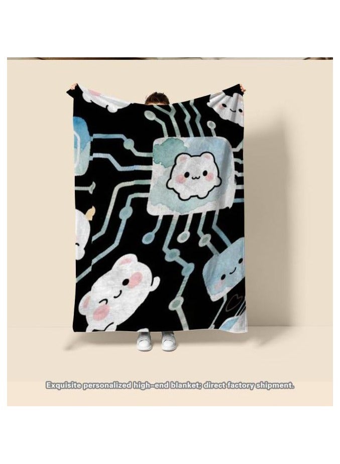 general Flannel thin blanket (warm and comfortable, suitable for sleep, gaming, dust removal and sandproof) 150cm*200cm - 322 - Image 1