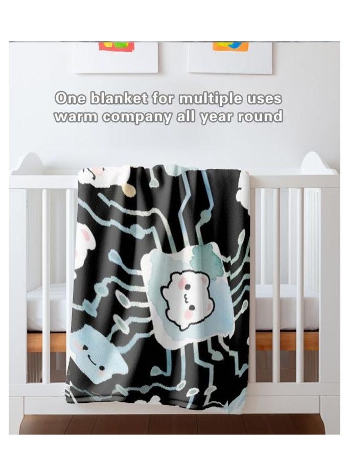 general Flannel thin blanket (warm and comfortable, suitable for sleep, gaming, dust removal and sandproof) 150cm*200cm - 322 - Image 3