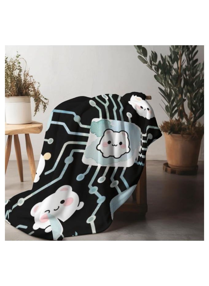 general Flannel thin blanket (warm and comfortable, suitable for sleep, gaming, dust removal and sandproof) 150cm*200cm - 322 - Image 5