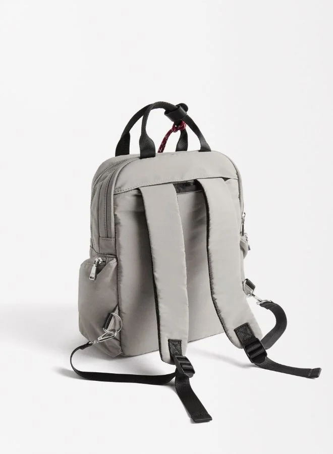 PARFOIS Nylon backpack with pendant