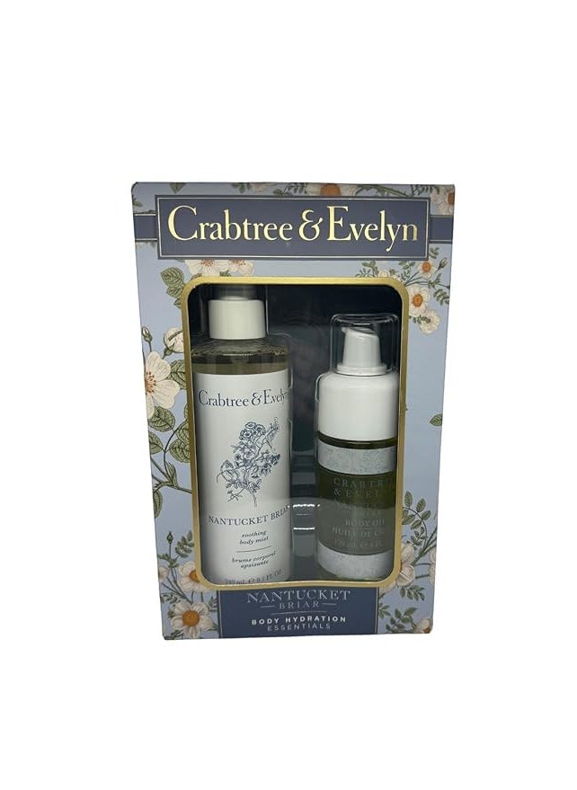 Crabtree & Evelyn Crabtree  Evelyn Nantucket Briar Body Hydration Gift Set Body Mist 81 FL OZ Body Oil 4 FL OZ 
