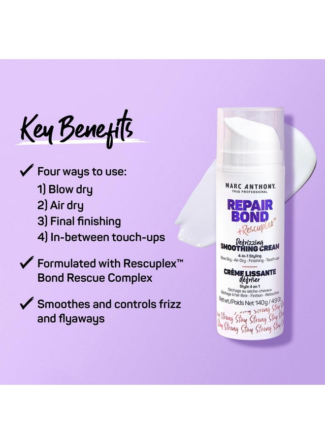 Marc Anthony Anti-Frizz Hair Styling Cream - Smooths, Strengthens & Adds Shine - Image 2