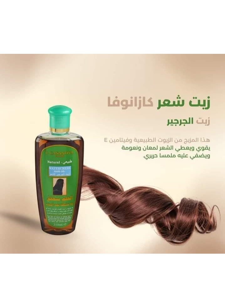 جيه كازانوفا جي كازانوفا زيت شعر  بالياسمين - 210 مل  - Image 2