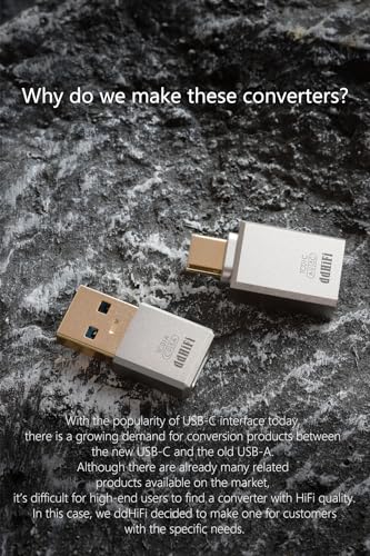 DD ddHiFi TC01A HiFi Quality USB-A to USB-C Adapter Converter, Compatible with Phone, Computer, PC, Tablet and More - Image 3