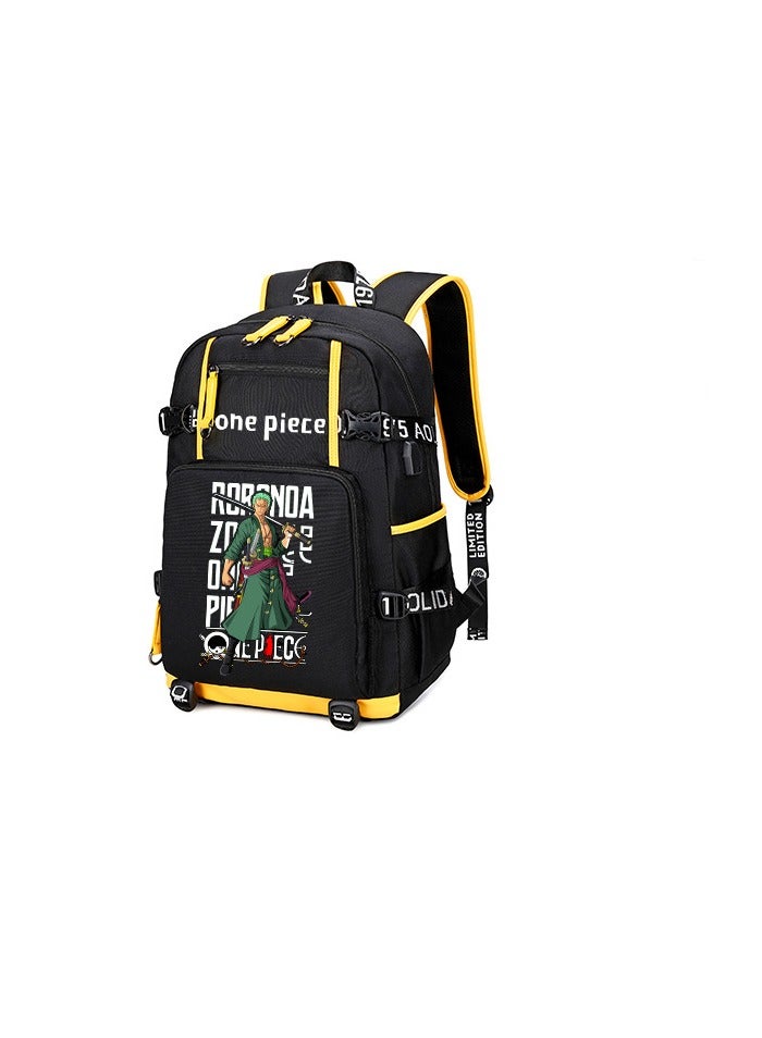 Anime One Piece Zoro Luffy Backpack Men's Large Capacity Backpack Student School Bag - Image 5