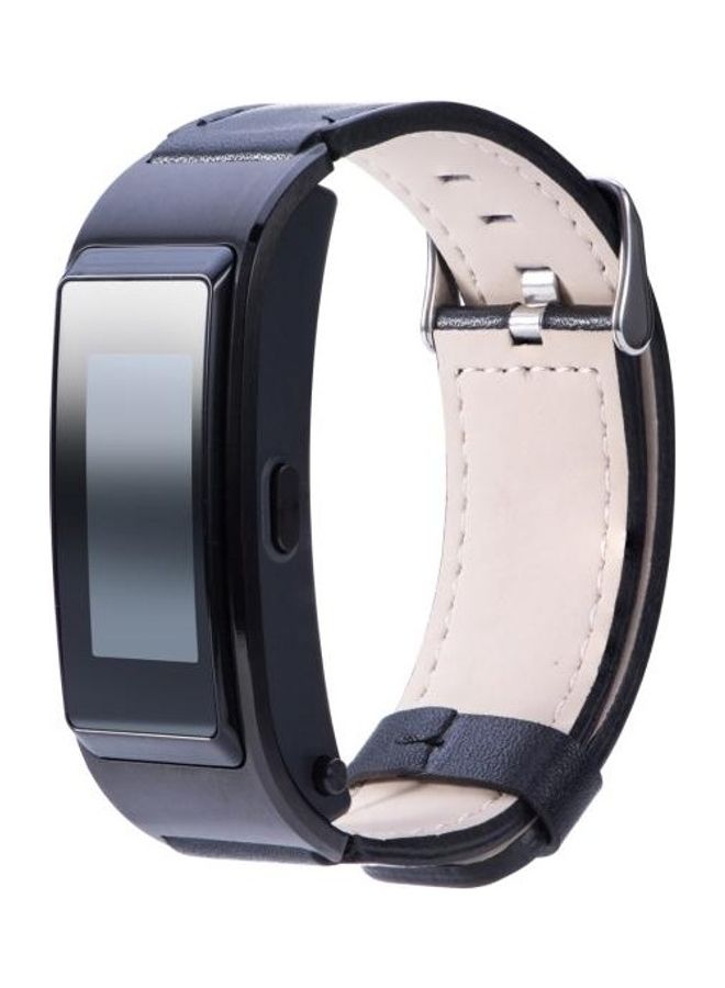 NIBEMINENT Leather Strap For Huawei B5 Black - Image 2