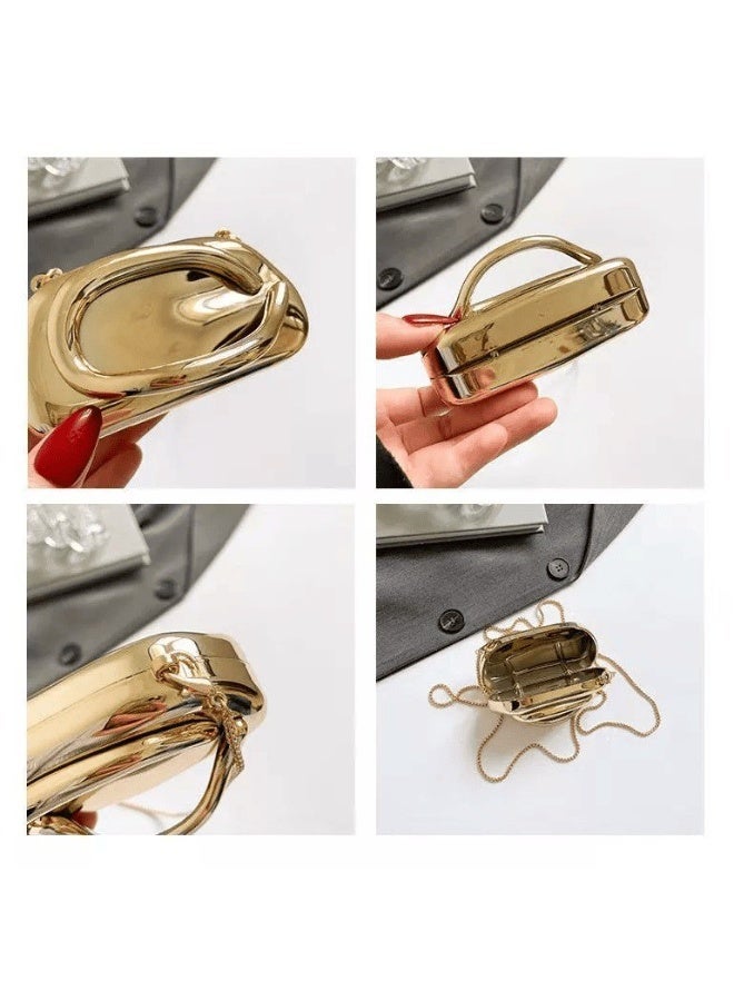 Women's evening handbag, made of acrylic, shoulder bag, chain crossbody bag, suitable for weddings and casual occasions. - Image 3