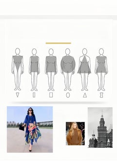 REOCLE Women's Dress 2 Pieces Elegant Outfit Soothing Solid Color Suit with Fashion Print Design & Relaxed Hem & Half Sleeve Design Summer Slim Dress  - Image 5