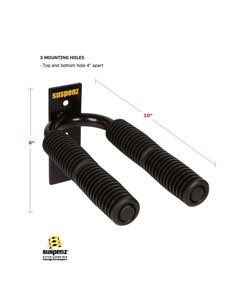 Suspenz 4-Paddle Rack, Black, 10"" - Image 3