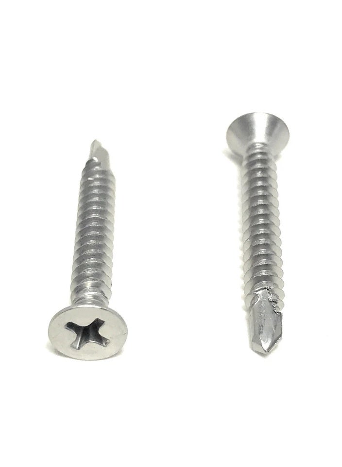STEEL SCREW PHILIP HEAD 8 x 1 1/4" (SELF DRILLING)TUFIX - 1 PKT