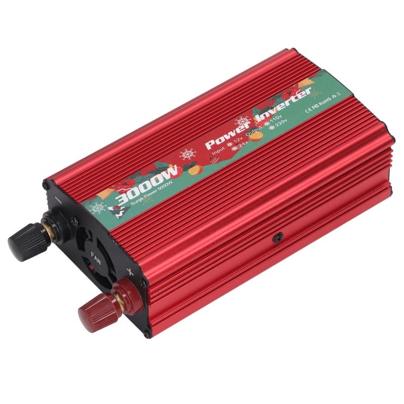 12V To 110V 3000W Sine Wave Inverter: Low Noise Smart Cooling Fan, Multi Protection DC To AC Power Converter - 6 Safety Guards, Universal Socket for Home Emergency, Outdoor Camping, Car Charging - Image 4