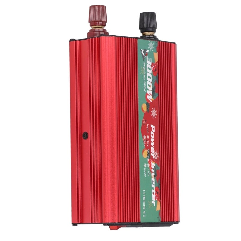 12V To 110V 3000W Sine Wave Inverter: Low Noise Smart Cooling Fan, Multi Protection DC To AC Power Converter - 6 Safety Guards, Universal Socket for Home Emergency, Outdoor Camping, Car Charging - Image 2