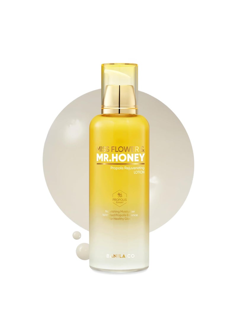 Banila Co BANILA CO Miss Flower  Mr Honey Propolis Rejuvenating Lotion  Nourishing Cream with Propolis Extract  Royal Jelly  Lightweight Hydrating Korean Skincare for Youthful Radiance 150ml  507 fl oz 