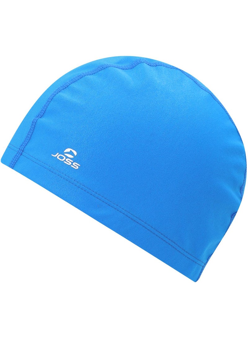Sapphire Polyester Beanie  One Size, Comfortable Fit, Stylish Design, Ideal For Pool, Water Parks & Open Water, Hair Protection, Durable