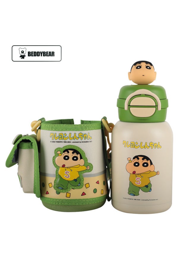 Cup Bear Kidsren's Thermos Cup For Male And Female Students Water Cup For School Special Cup Cute Strap Straw Water Kettle