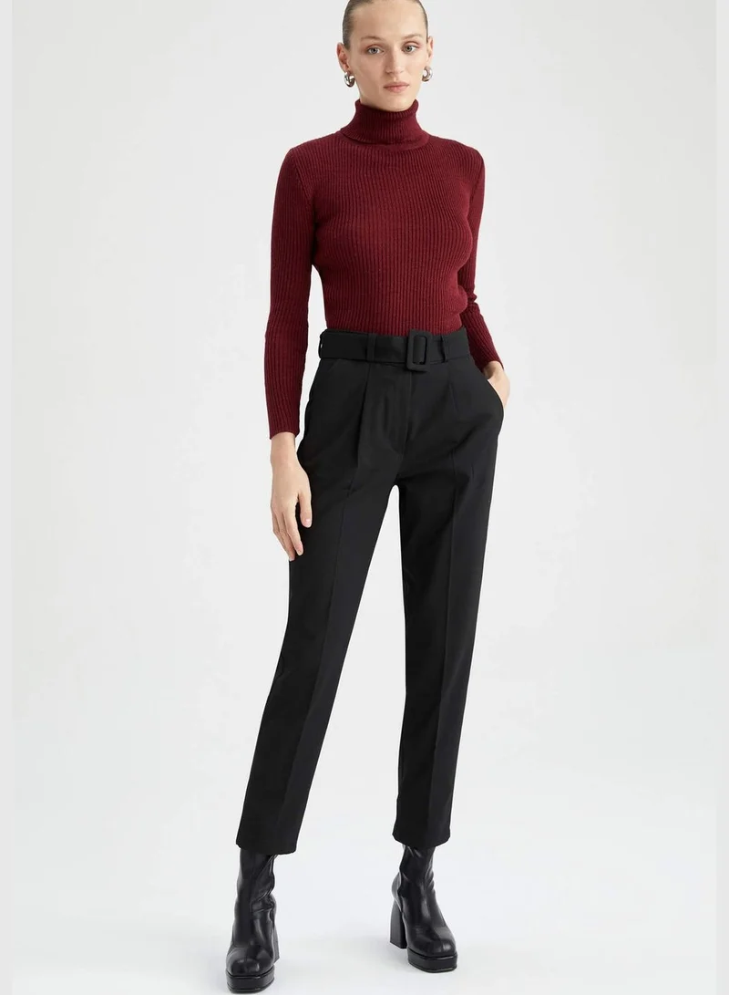 DeFacto Woman Slim Fit Woven Bottom Trousers