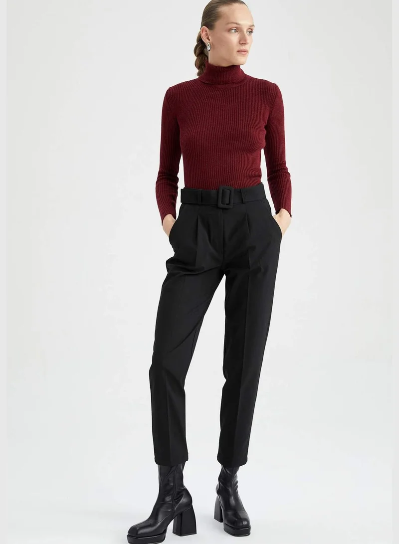 DeFacto Woman Slim Fit Woven Bottom Trousers
