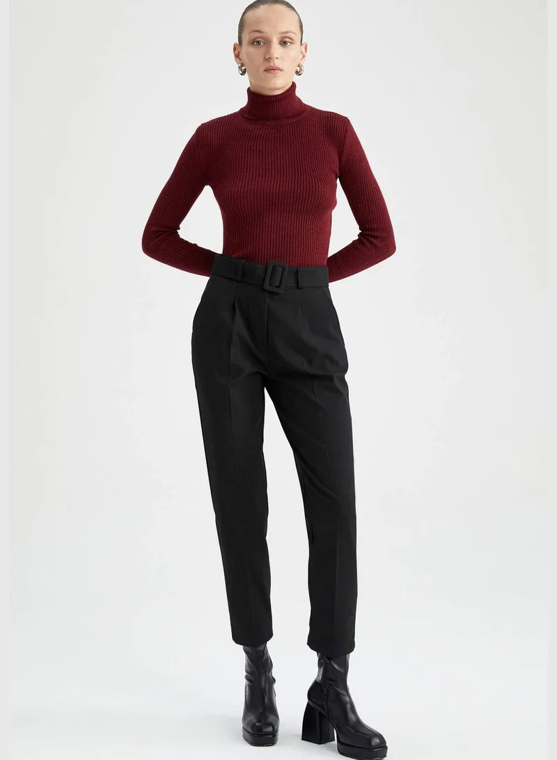 DeFacto Woman Slim Fit Woven Bottom Trousers