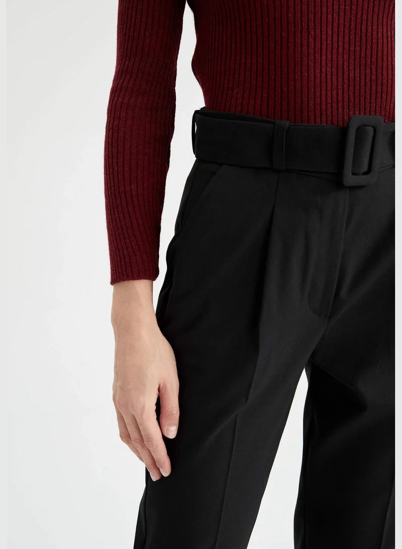 DeFacto Woman Slim Fit Woven Bottom Trousers