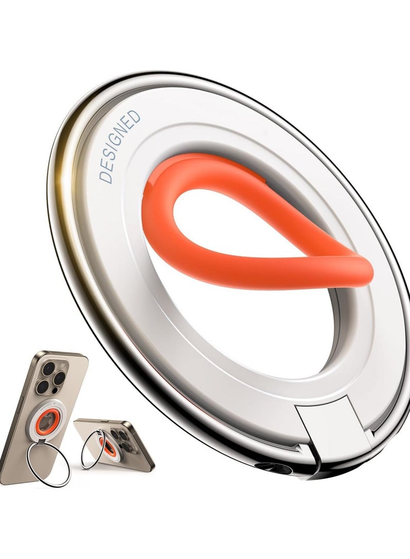 General Durable silicone ring magnetic security phone grip holder mount, magnetic phone ring holder mount, compatible with wireless charging for all smartphones  - Image 1