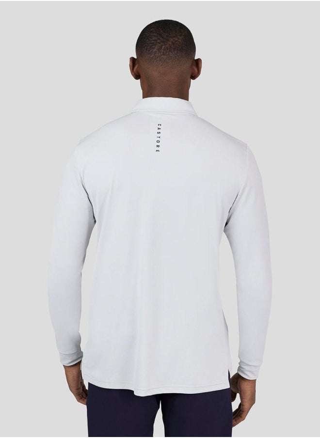 كاستور Stone Grey Golf Essential Long Sleeve Polo  - Image 2