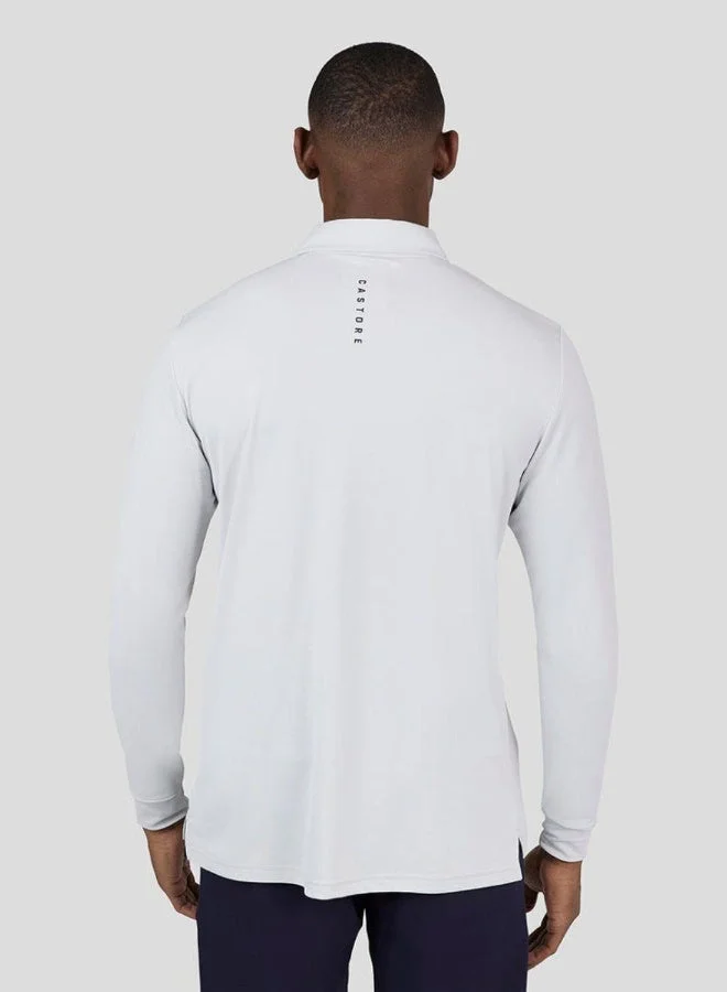 CASTORE Stone Grey Golf Essential Long Sleeve Polo