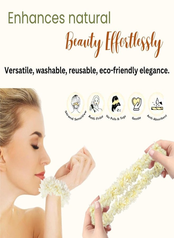 Fiable Collection Artificial Flowers Hair Gajra for Bun - Pack of 2 | Reusable Floral Juda Accessories for Bridal, Festive & Dance Wear | Assorted Elegant Colors - Image 2