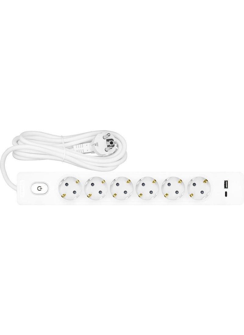 Seldur Wired Usb/type-C 6-Piece 2 Meter Group Socket  - Image 2