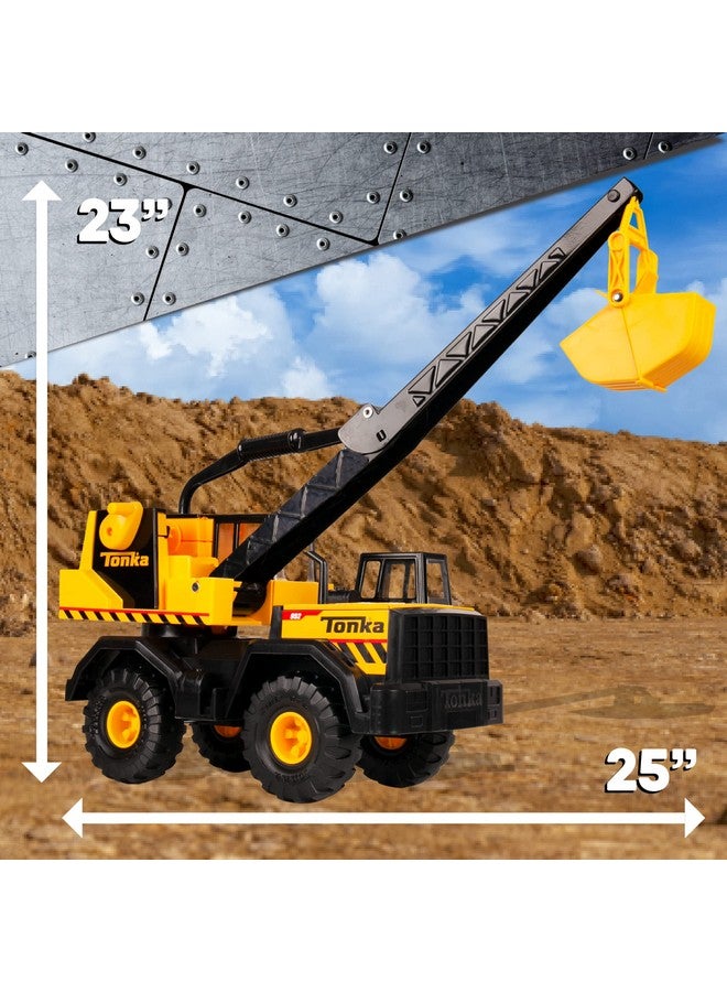 تونكا كلاسيكيات الصلب، رافعة قوية مصنوعة من الفولاذ والبلاستيك القوي، شاحنة بناء كبيرة، للأولاد والبنات من عمر 3 سنوات فما فوق، الأطفال الصغار، هدية عيد ميلاد، عيد الميلاد، العطلة - Image 3