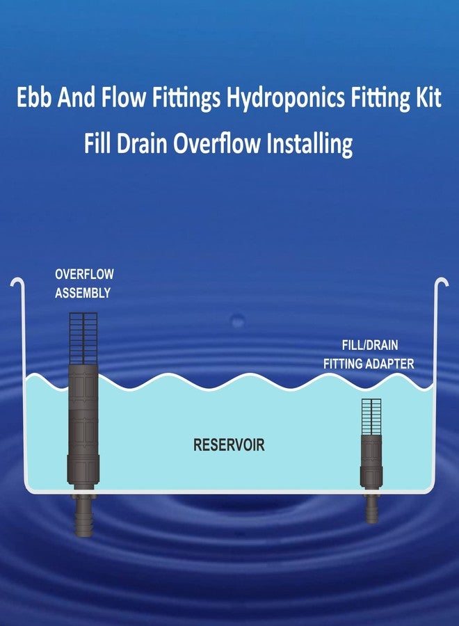 Toolazy Ebb & Flow Fitting Kit，Ebb and Flow Fitting Complete Kit Combo Set with 2 Extensions - Image 5