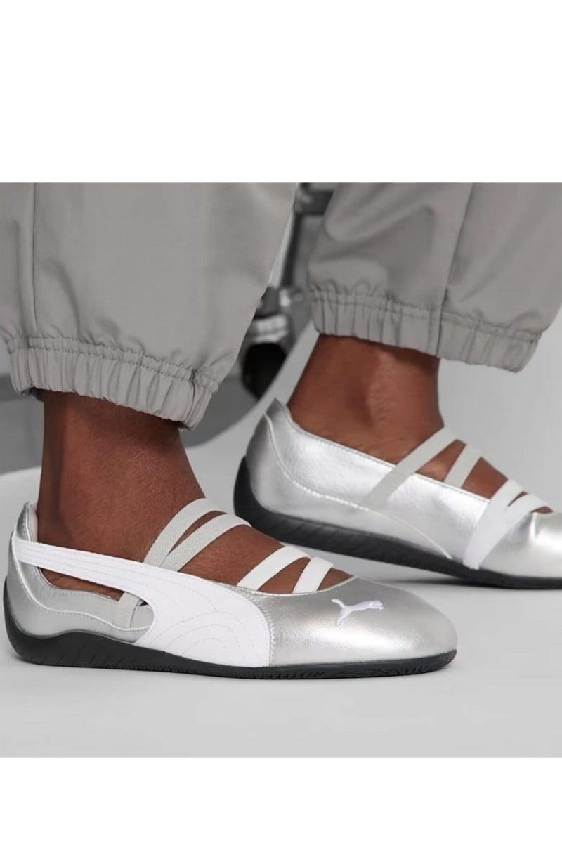 بوما شقق Speedcat باليه للنساء| الفضة لامعة| أحذية الراحة - Image 4