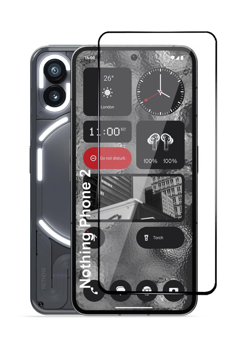 Nothing Phone 2 Screen Protector - Premium Full Screen Tempered Glass For Nothing Phone 2, High Transparency, Delicate Touch, Anti-Explosion, Smooth Arc Edges, Easy Installation - Image 1