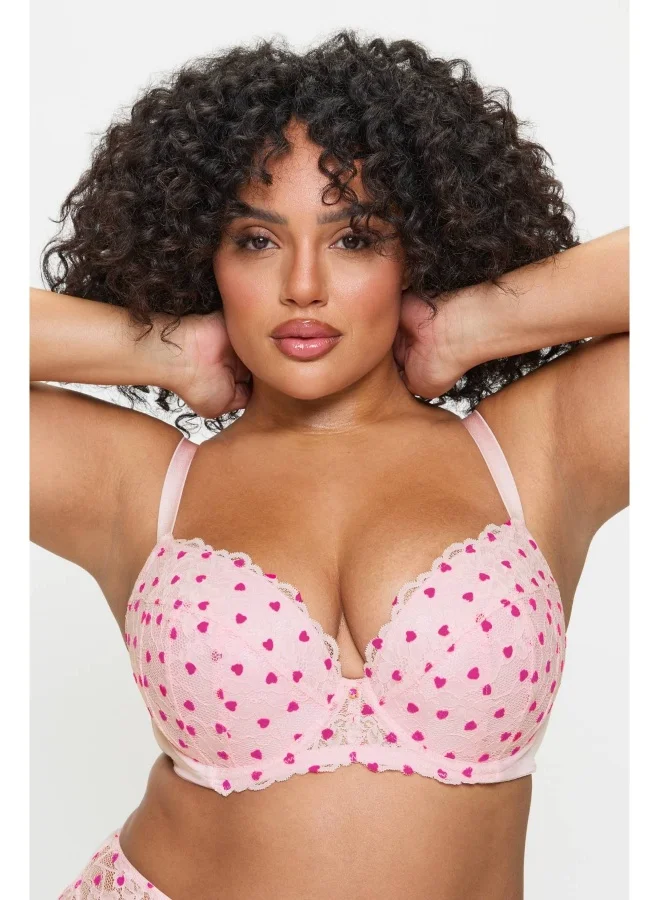 Ann Summers Ann Summers Sexy Lace Planet Flocked Padded Plunge Bra