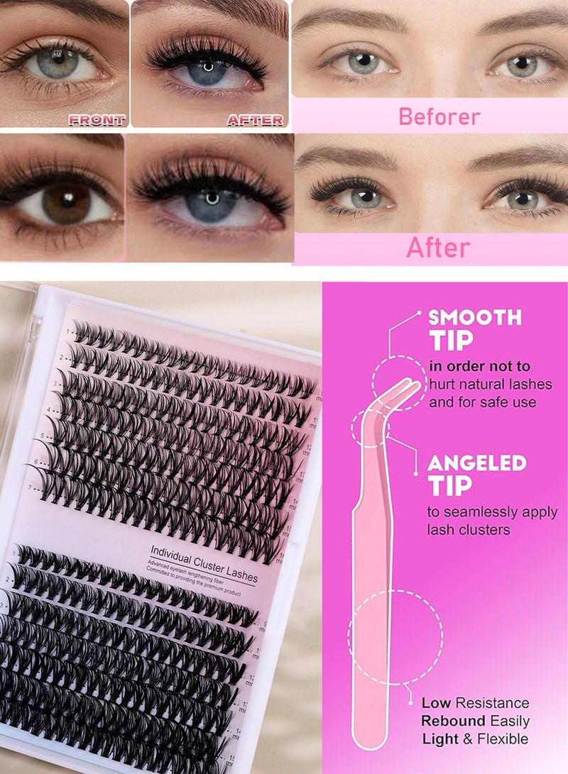 مس تيارا مجموعة تمديد رموش مفردة، 9-16 مم، 280 قطعة في علبتين، مناسبة للمبتدئين، قابلة لإعادة الاستخدام، 30D و40D. مناسبة للاستخدام اليومي، وحفلات الزفاف، والحفلات، والتصوير الفوتوغرافي. - Image 5