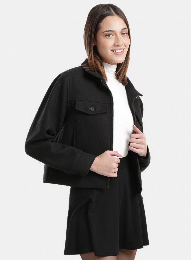 Carina Flap Pocket Cropped Jacket - Image 3