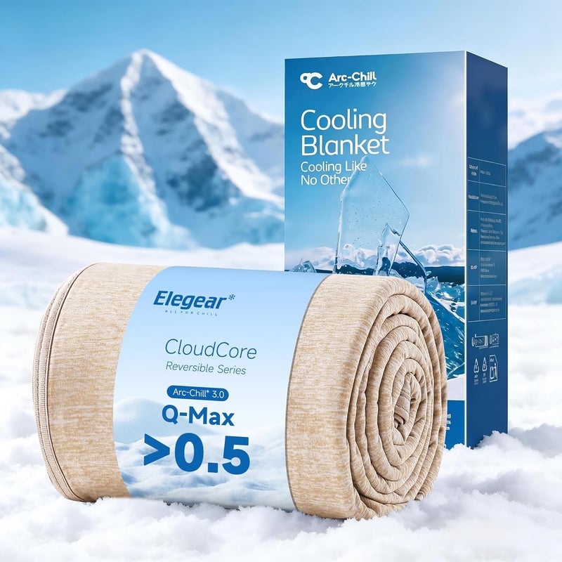 Elegear Cooling Blanket-Beige - Image 1